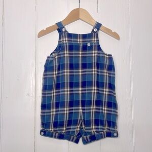 BURBERRY CHILDREN EUC 100% Cotton Boys Romper Jon Jon Jon